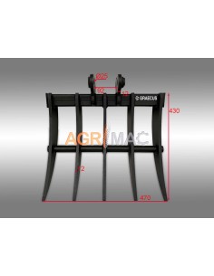 Τσουγκράνα για εκσκαφέα EB07 2