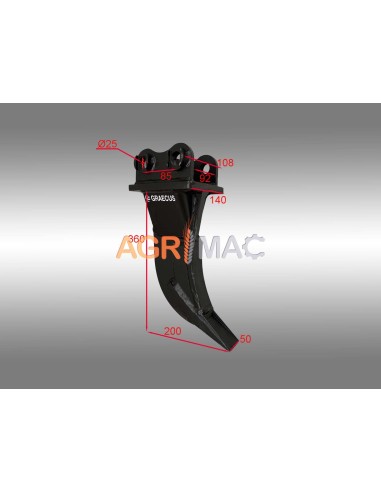 Ρίπερ για εκσκαφέα EB09/EB10/EB12