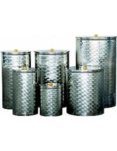 Ανοξείδοτο Δοχείο με Απλό Καπάκι & Βρυσάκι